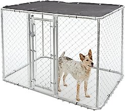 MidWest K9 Steel Chain Link Portable Outdoor Dog Kennel, 4-ft wide