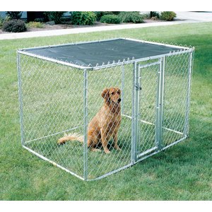 MidWest K9 Steel Chain Link Portable Outdoor Dog Kennel, 4-ft wide
