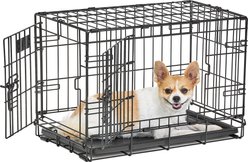 MidWest LifeStages Double Door Collapsible Wire Dog Crate, 22 inch