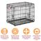 Show in main carousel: MidWest LifeStages Double Door Collapsible Wire Dog Crate, 24 inch slide 8 of 13