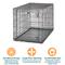 Show in main carousel: MidWest LifeStages Single Door Collapsible Wire Dog Crate, 48 inch slide 8 of 12