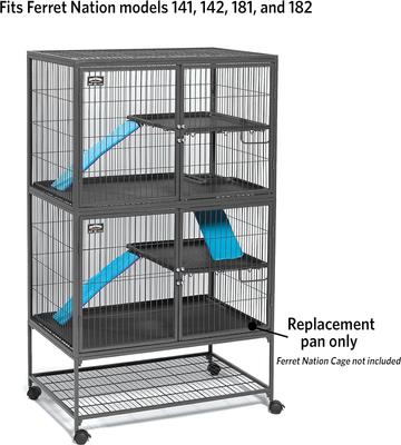 Show full view: MidWest Nation Bottom Unit Ferret Cage Replacement Pan, Bottom slide 5 of 5