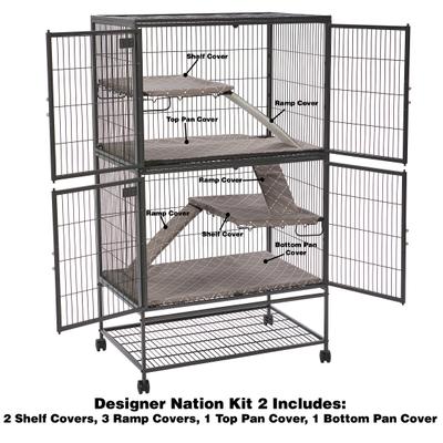 Show full view: MidWest Nation Small Animal Cage Accessory Kit, Brown, Option 2 slide 2 of 10