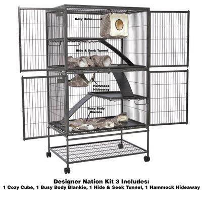 Show full view: MidWest Nation Small Animal Cage Accessory Kit, Brown, Option 3 slide 2 of 5