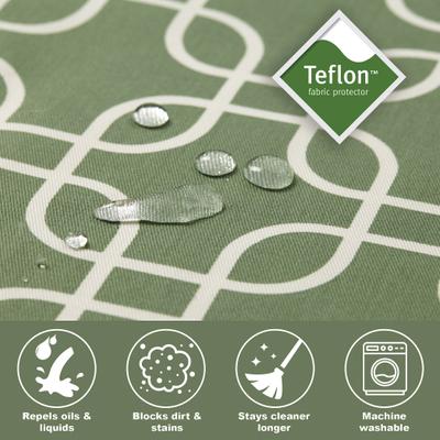 Show full view: MidWest Orthopedic Bolster Dog Bed with Removable Cover, Green, Large slide 4 of 5