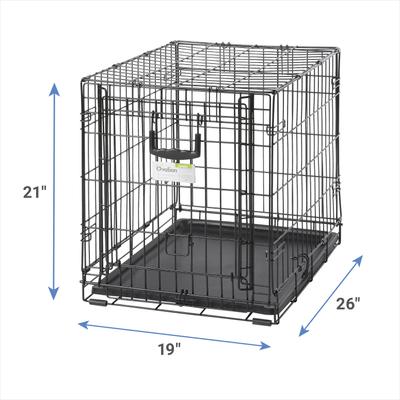 Show full view: MidWest Ovation Single Door Collapsible Wire Dog Crate, 24-in slide 4 of 12