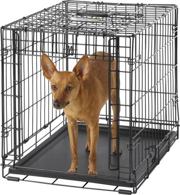 Show full view: MidWest Ovation Single Door Collapsible Wire Dog Crate, 24-in slide 5 of 12
