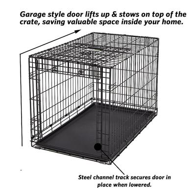 Show full view: MidWest Ovation Single Door Collapsible Wire Dog Crate, 24-in slide 7 of 12