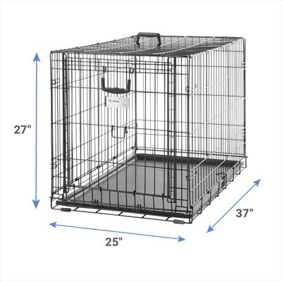Show full view: MidWest Ovation Single Door Collapsible Wire Dog Crate, 36-in slide 3 of 11