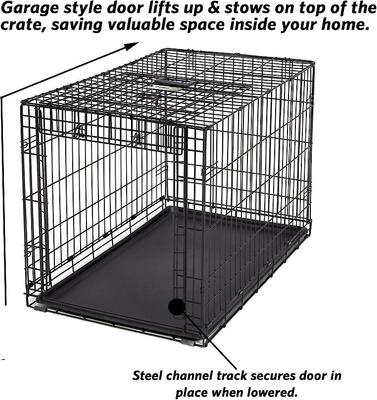 Show full view: MidWest Ovation Single Door Collapsible Wire Dog Crate, 36-in slide 6 of 11