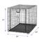 Show in main carousel: MidWest Ovation Single Door Collapsible Wire Dog Crate, 42-in slide 3 of 11