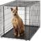 Show in main carousel: MidWest Ovation Single Door Collapsible Wire Dog Crate, 48-in slide 4 of 11