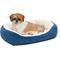 Show in main carousel: MidWest Overstuffed Micro-Terry Cuddle Dog & Cat Bed, Blue, Medium slide 1 of 5