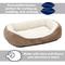 Show in main carousel: MidWest Overstuffed Micro-Terry Cuddle Dog & Cat Bed, Taupe, Medium slide 2 of 5
