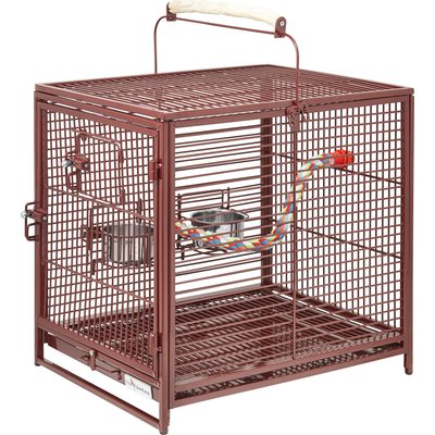 MidWest MidWest Poquito Avian Hotel Travel Carrier Bird Cage, Ruby
