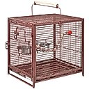 MidWest Poquito Avian Hotel Travel Carrier Bird Cage, Ruby