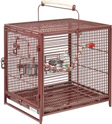 MidWest Poquito Avian Hotel Travel Carrier Bird Cage, Ruby slide 2 of 7