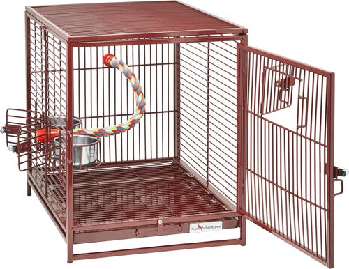 Show full view: MidWest Poquito Avian Hotel Travel Carrier Bird Cage, Ruby slide 3 of 9
