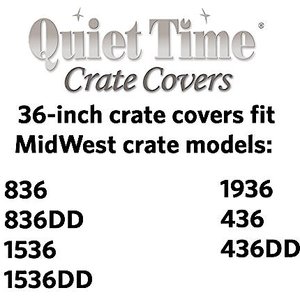 MidWest Quiet Time Crate Cover, 36-in