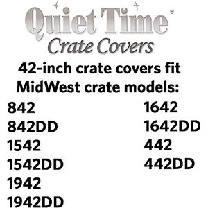 MidWest Quiet Time Crate Cover, 42-in