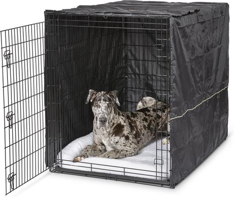 Show full view: MidWest Quiet Time Crate Cover, 54-in, Black, Giant slide 3 of 11