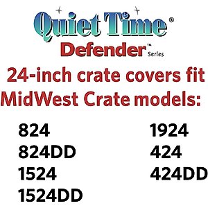 MidWest Quiet Time Crate Cover, Gray Geometric, 24-in