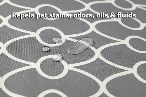 Show full view: MidWest Quiet Time Crate Cover, Gray Geometric, 36-in slide 3 of 8