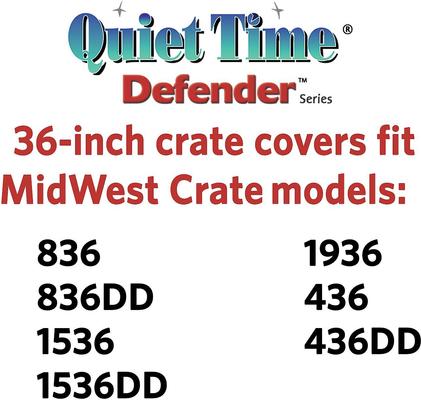 Show full view: MidWest Quiet Time Crate Cover, Gray Geometric, 36-in slide 5 of 8