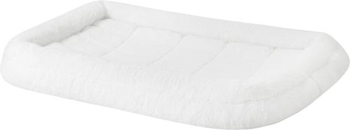 Show full view: MidWest Quiet Time Deluxe Fleece Double Bolster Dog Crate Mat, 24-in, bundle of 2 slide 3 of 9