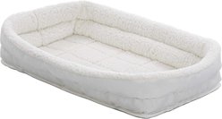 MidWest Quiet Time Deluxe Fleece Double Bolster Dog Crate Mat, 54-in