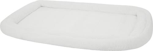 Show full view: MidWest Quiet Time Deluxe Fleece Double Bolster Dog Crate Mat, 54-in slide 3 of 9