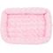 Show in main carousel: MidWest Quiet Time Fashion Plush Bolster Dog Crate Mat, Pink, 24-in slide 4 of 8