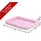 Show in main carousel: MidWest Quiet Time Fashion Plush Bolster Dog Crate Mat, Pink, 24-in slide 6 of 8