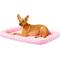 Show in main carousel: MidWest Quiet Time Fashion Plush Bolster Dog Crate Mat, Pink, 30-in slide 2 of 8