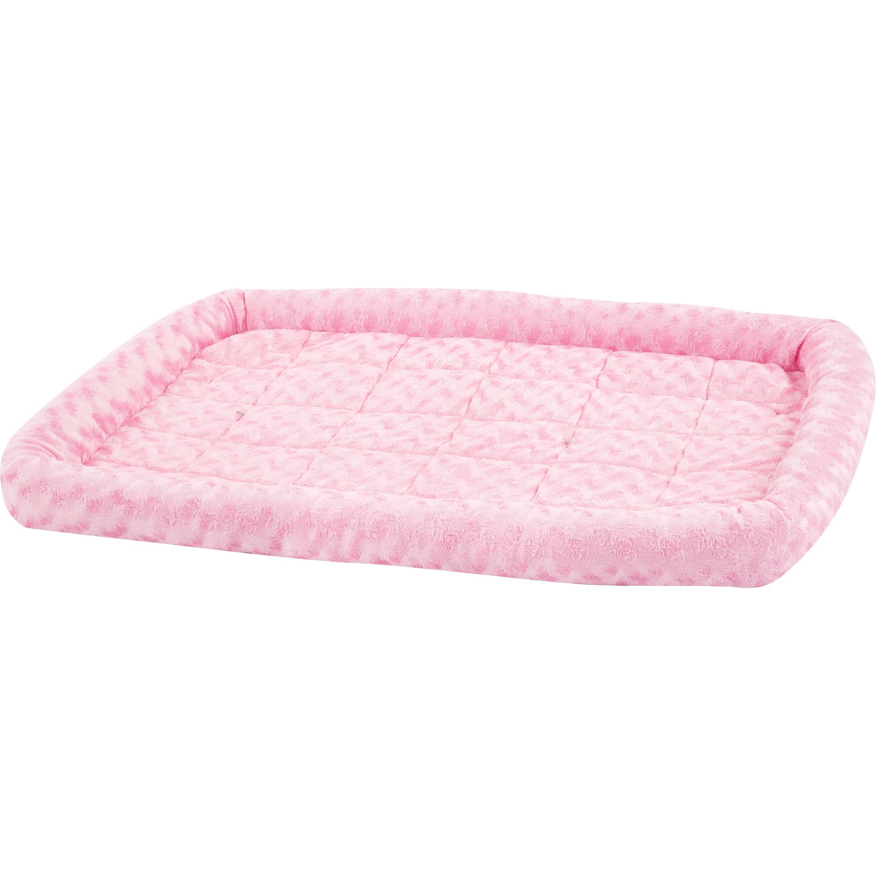 MidWest Pink Fashion Pet Bed & Crate Mat, 36-in bed, 41 to 71-lbs