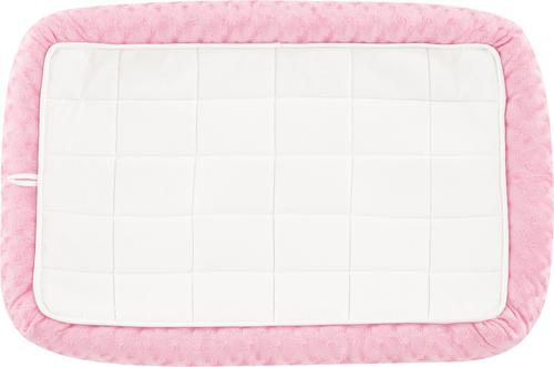 Show full view: MidWest Quiet Time Fashion Plush Bolster Dog Crate Mat, Pink, 36-in slide 5 of 8