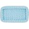 Show in main carousel: MidWest Quiet Time Fashion Plush Bolster Dog Crate Mat, Powder Blue, 24-in slide 5 of 8