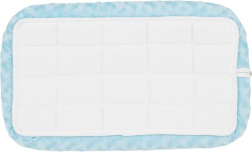 Show full view: MidWest Quiet Time Fashion Plush Bolster Dog Crate Mat, Powder Blue, 24-in slide 6 of 8