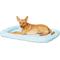 Show in main carousel: MidWest Quiet Time Fashion Plush Bolster Dog Crate Mat, Powder Blue, 30-in slide 2 of 7
