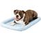 Show in main carousel: MidWest Quiet Time Fashion Plush Bolster Dog Crate Mat, Powder Blue, 36-in slide 3 of 8