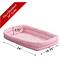 Show in main carousel: MidWest Quiet Time Fashion Plush Double Bolster Dog Crate Mat, Pink, 24-in slide 2 of 6