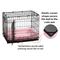Show in main carousel: MidWest Quiet Time Fashion Plush Double Bolster Dog Crate Mat, Pink, 24-in slide 3 of 6
