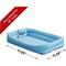 Show in main carousel: MidWest Quiet Time Fashion Plush Double Bolster Dog Crate Mat, Powder Blue, 18-in slide 2 of 6