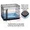Show in main carousel: MidWest Quiet Time Fashion Plush Double Bolster Dog Crate Mat, Powder Blue, 18-in slide 3 of 6