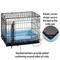Show in main carousel: MidWest Quiet Time Fashion Plush Double Bolster Dog Crate Mat, Powder Blue, 22-in slide 3 of 6