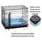 Show in main carousel: MidWest Quiet Time Fashion Plush Double Bolster Dog Crate Mat, Powder Blue, 36-in slide 4 of 7