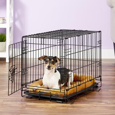 Show full view: MidWest Quiet Time Fleece Dog Crate Mat, Cinnamon, 22-in slide 3 of 9