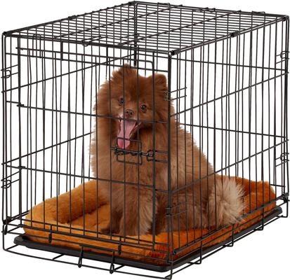 Show full view: MidWest Quiet Time Fleece Dog Crate Mat, Cinnamon, 24-in slide 4 of 9
