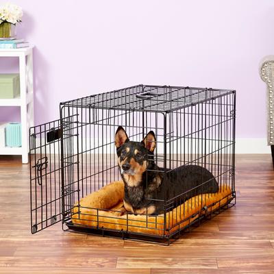 Show full view: MidWest Quiet Time Fleece Dog Crate Mat, Cinnamon, 30-in slide 3 of 9