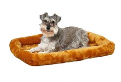 MidWest Quiet Time Fleece Dog Crate Mat, Cinnamon, 36-in